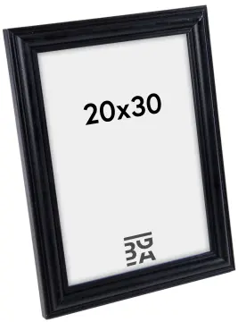Moldura Tango Wood Preto - 20x30 cm