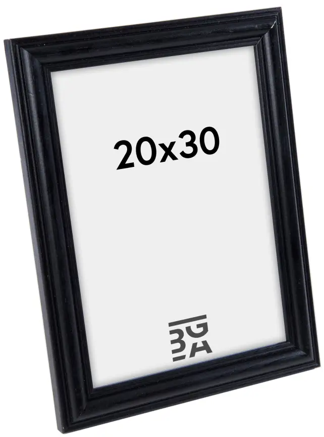Moldura Tango Wood Preto - 20x30 cm