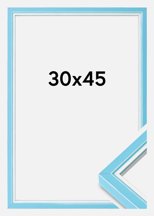 Moldura Diana Vidro acrílico Azul-claro 30x45 cm