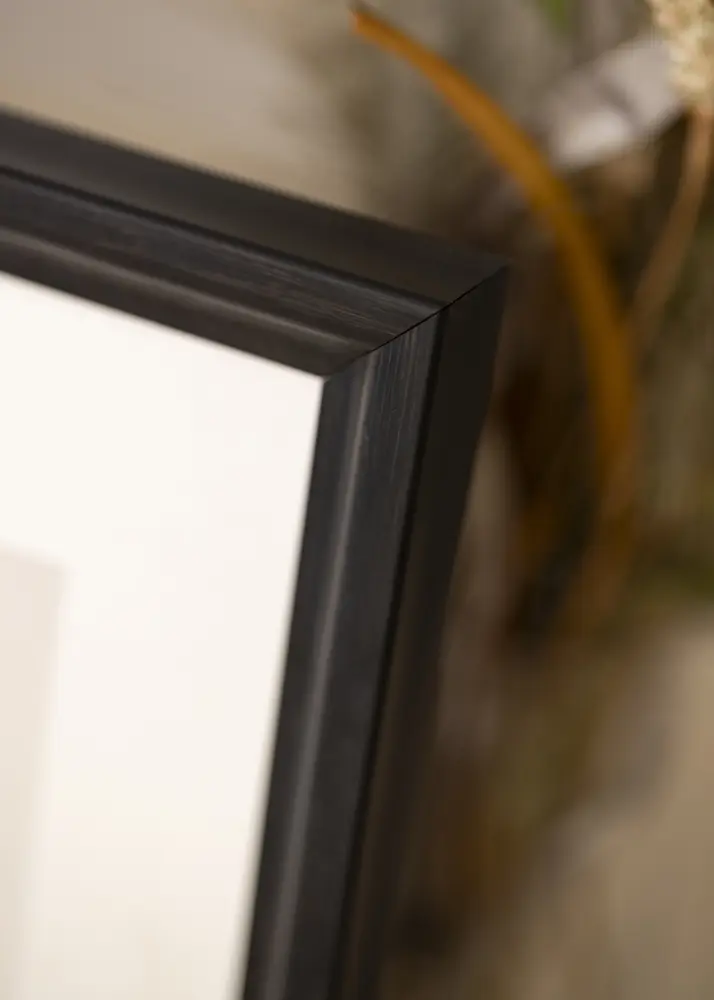 Moldura Arjeplog Preto acastanhado - Tamanho personalizável