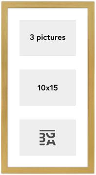 Edsbyn Conjunto de molduras XVI Dourado - 3 Fotografias (10x15 cm)