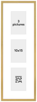 Edsbyn Conjunto de molduras IV Dourado - 3 Fotografias (10x15 cm)