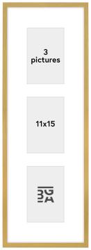Edsbyn Conjunto de molduras VIII Dourado - 3 Fotografias (11x15 cm)