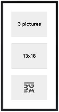 Edsbyn Conjunto de molduras IX Preto - 3 Fotografias (13x18 cm)