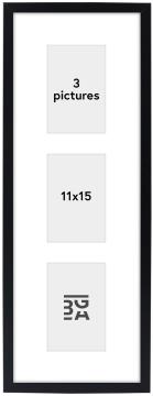 Edsbyn Conjunto de molduras V Preto - 3 Fotografias (11x15 cm)