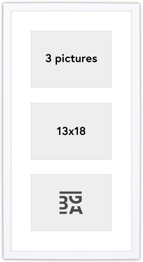 Edsbyn Conjunto de molduras X Branco - 3 Fotografias (13x18 cm)