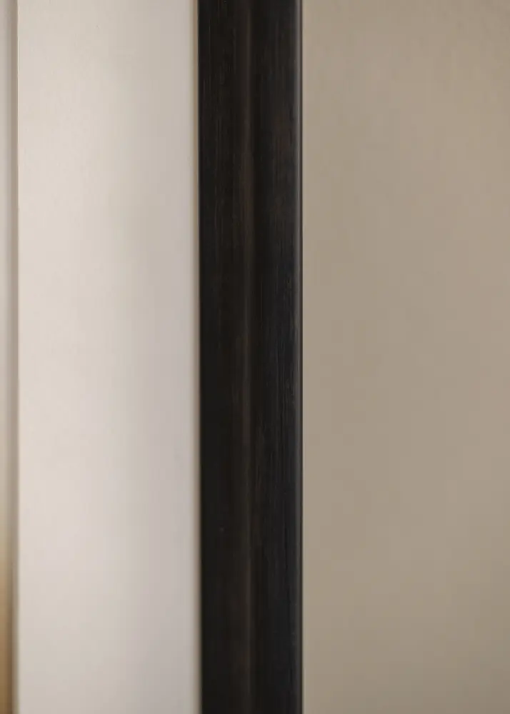 Moldura Arjeplog Preto acastanhado - Tamanho personalizável