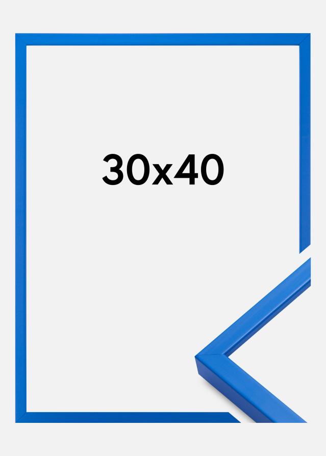 Moldura E-Line Vidro acrílico Azul 30x40 cm