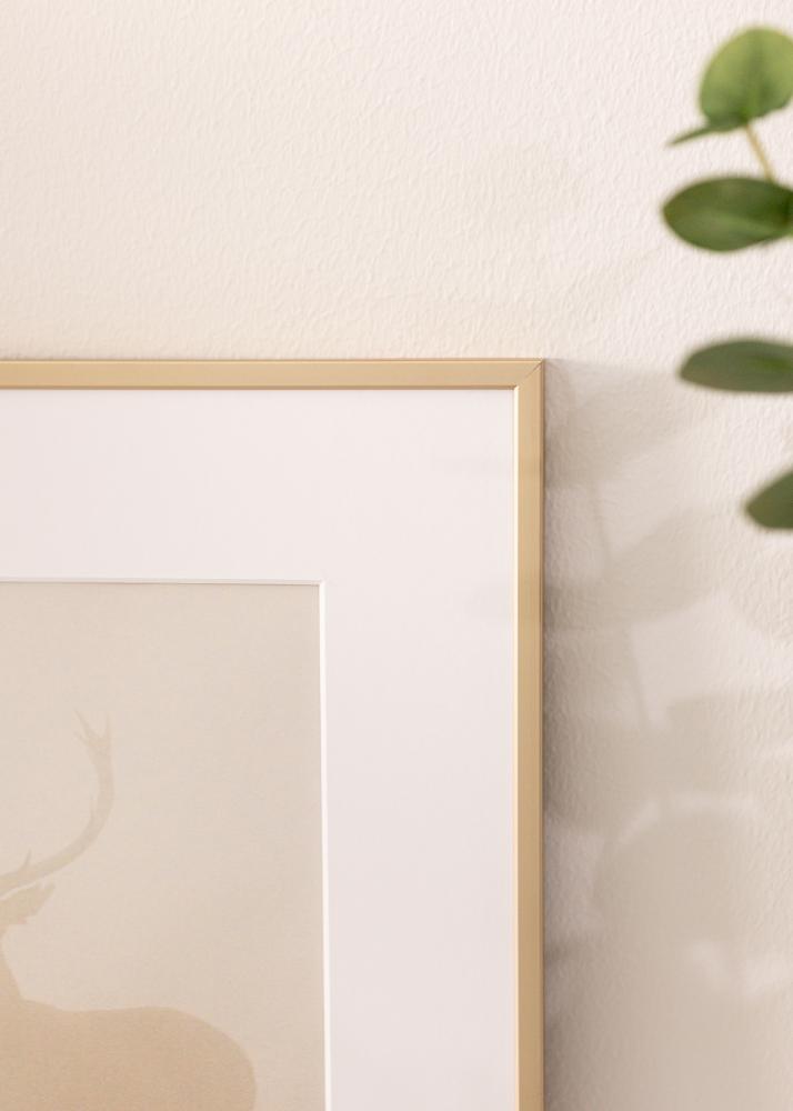 Moldura de alumínio Vidro acrílico Latão 30x40 cm