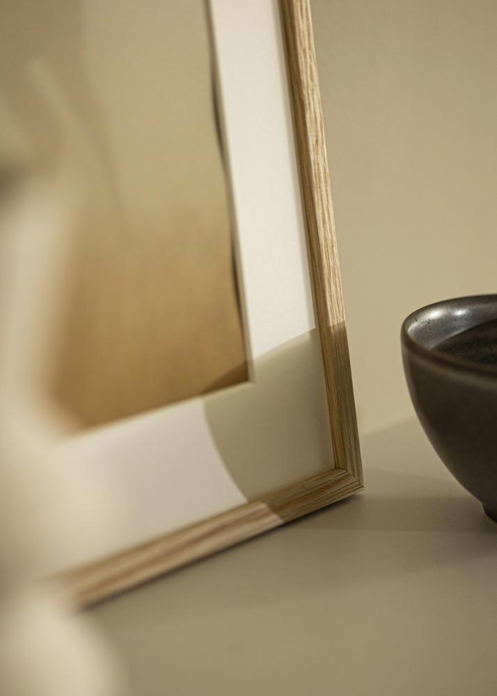 Moldura Kaspar Vidro acrílico Carvalho 35x35 cm