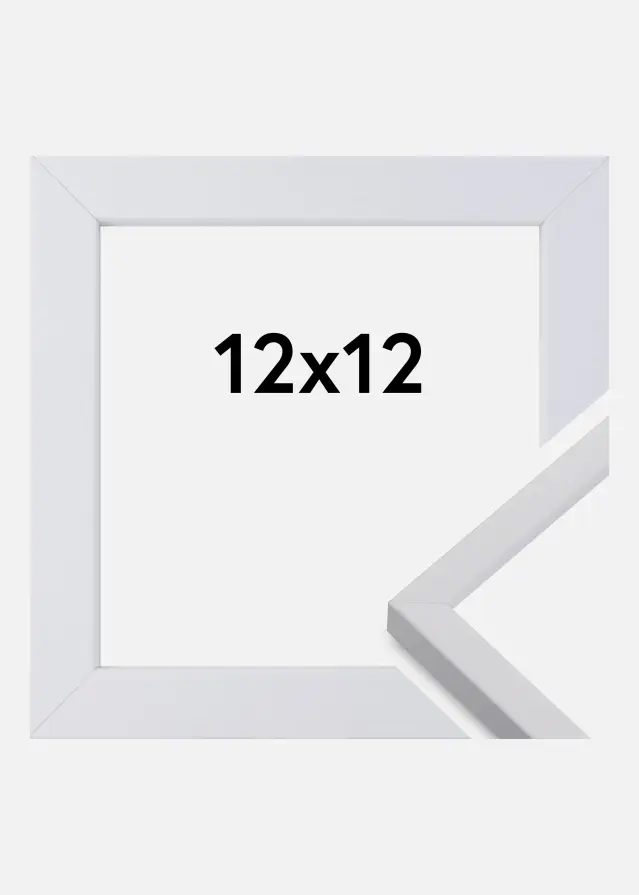 Moldura Exklusiv Branco 12x12 cm