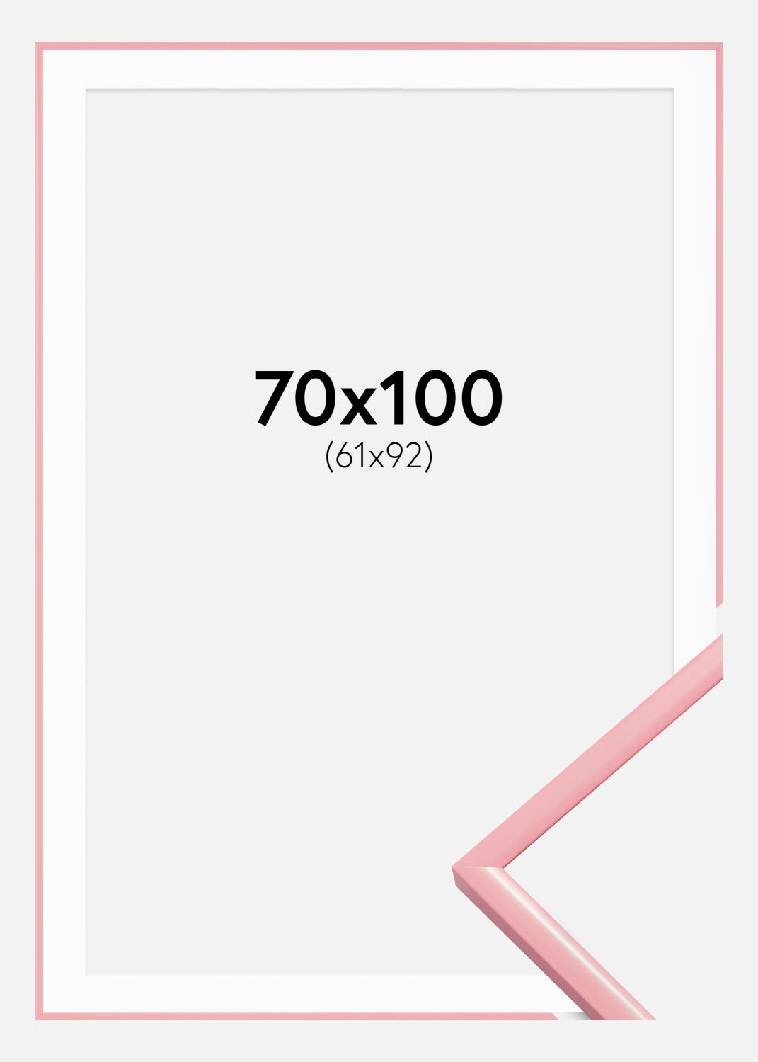 Product Image for Moldura New Lifestyle Cor-de-rosa 70x100 cm - Passe-partout Branco 62x93 cm