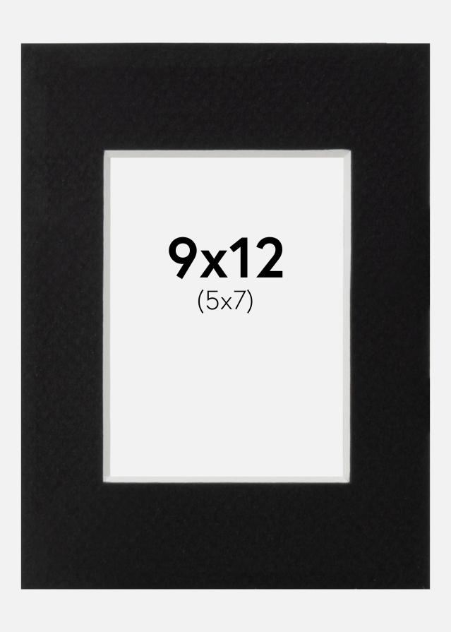 Passe-partout Canson Preto (Bordo interior branco) 9x12 cm (5x7)