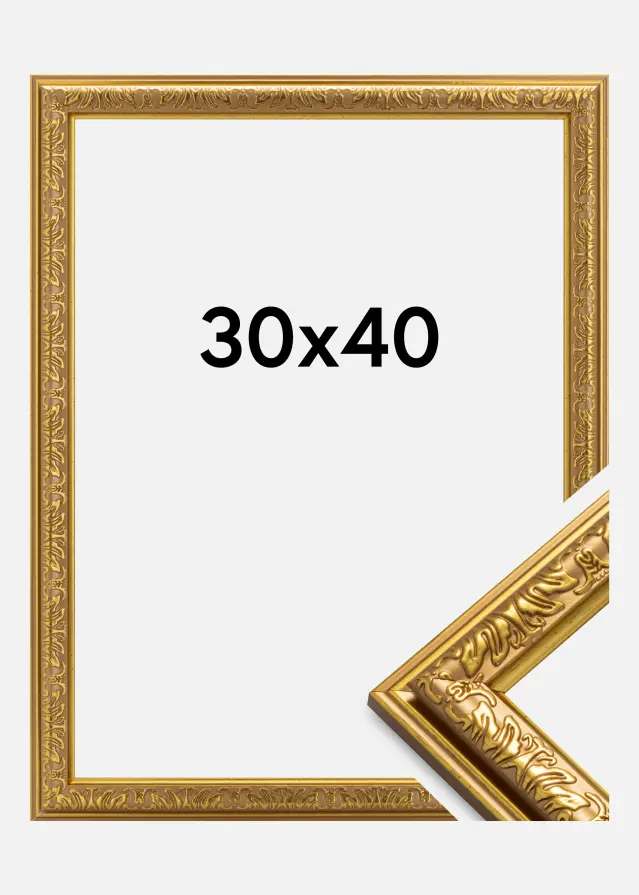 Moldura Nostalgia Dourado 30x40 cm