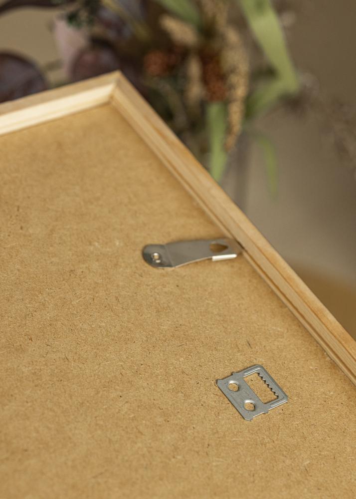 Moldura E-Line Vidro acrílico Nogueira 50x50 cm