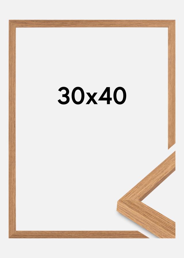 Moldura Modern Vidro acrílico Teca 30x40cm