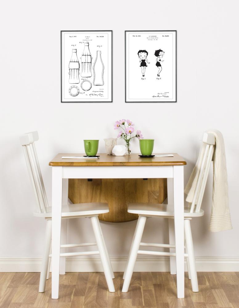 Desenho de patentes - Garrafa de Coca-Cola Póster