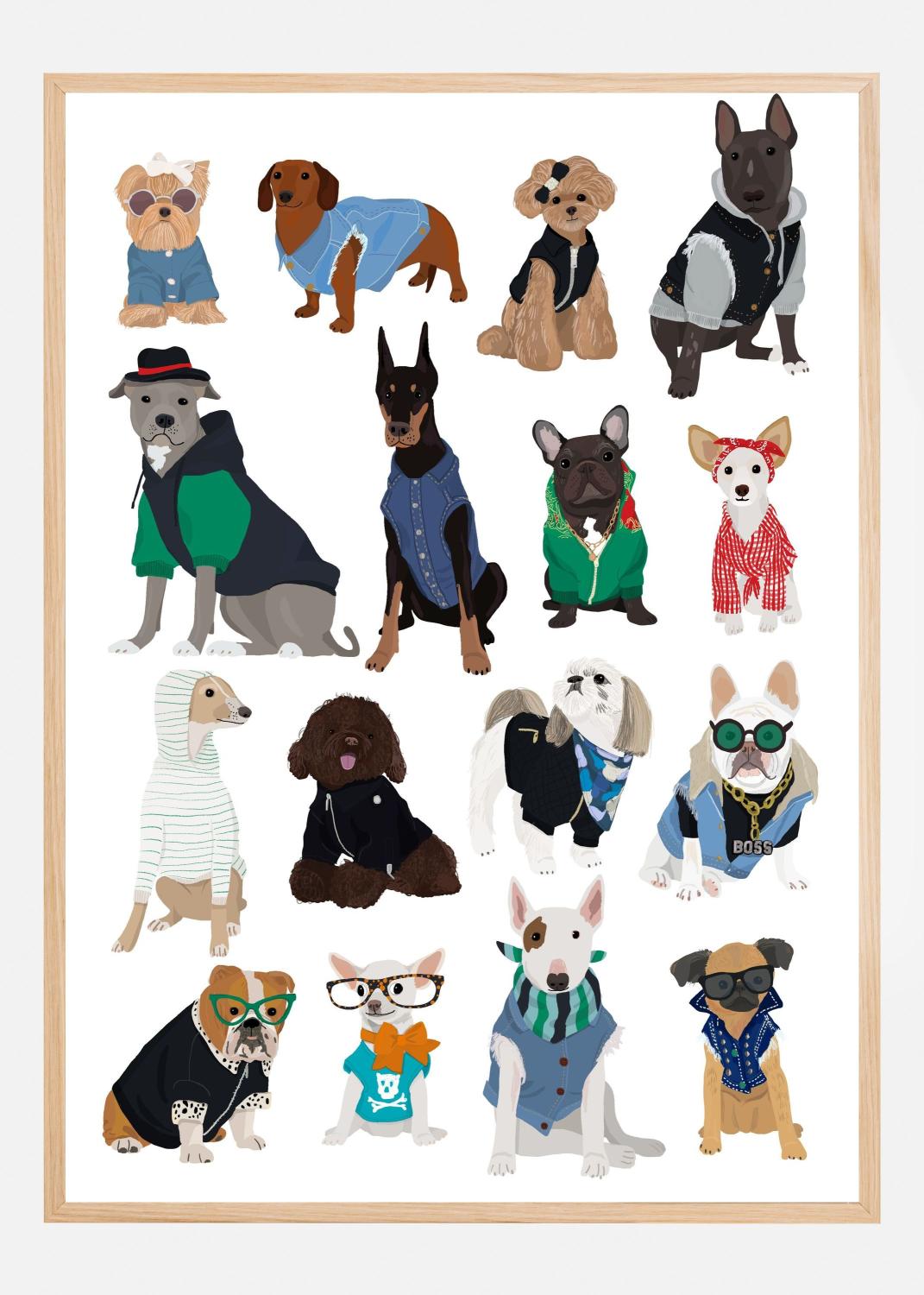 Product Image for Cool Dog Print Póster (21x29.7 cm (A4))