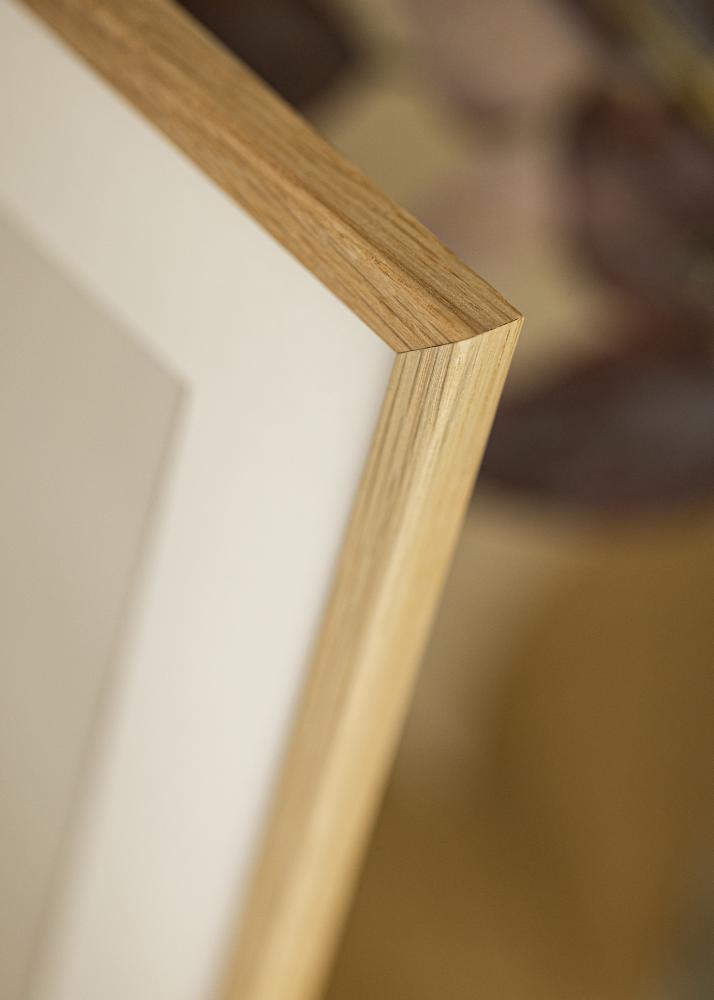 Moldura Kaspar Vidro acrílico Carvalho 35x35 cm