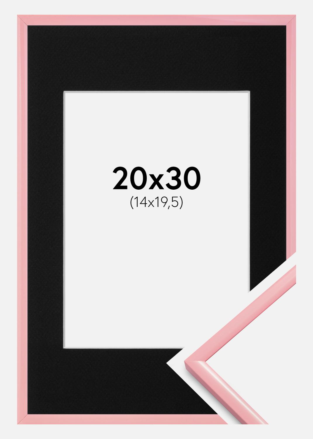 Product Image for Moldura New Lifestyle Cor-de-rosa 20x30 cm - Passe-partout Preto 15x21 cm (A5)
