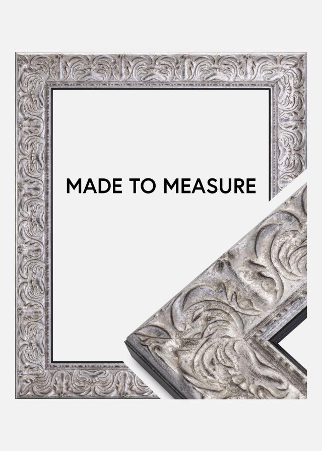 Moldura Durham Prateado - Tamanho personalizável