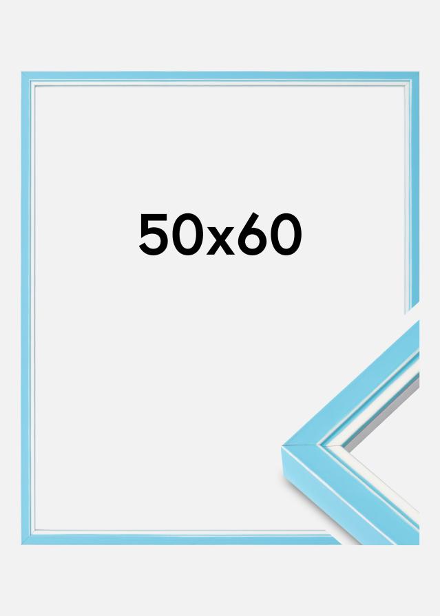 Moldura Diana Vidro acrílico Azul-claro 50x60 cm