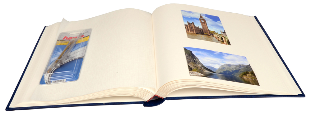 Henzo Basic Line Álbuns de fotografias Azul - 30x36 cm (80 Páginas brancas)