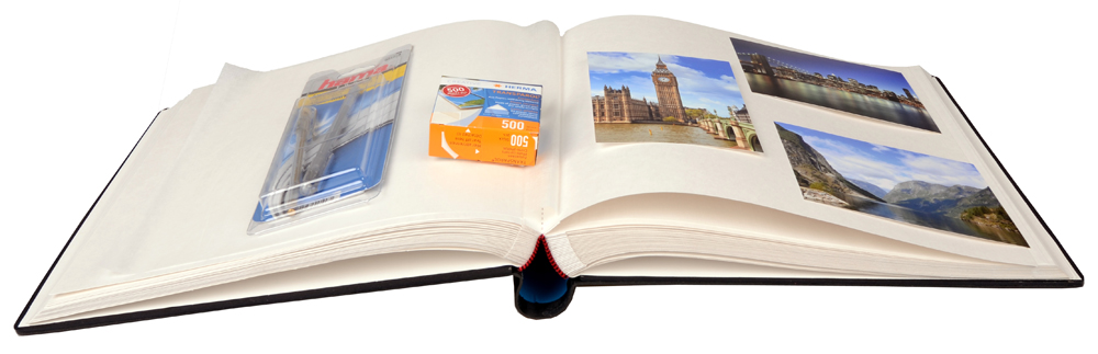 Henzo Gran Cara Premium Álbuns de fotos - Preto - 31x33 cm (100 Páginas brancas)