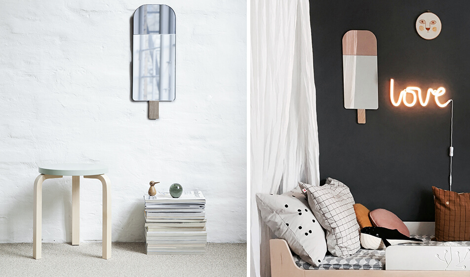 Ice Cream Mirror - spegel formad som en glass