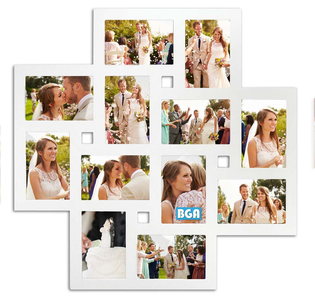 Product Image for Milano Conjunto de molduras Vidro acrílico Branco - 12 Fotografias