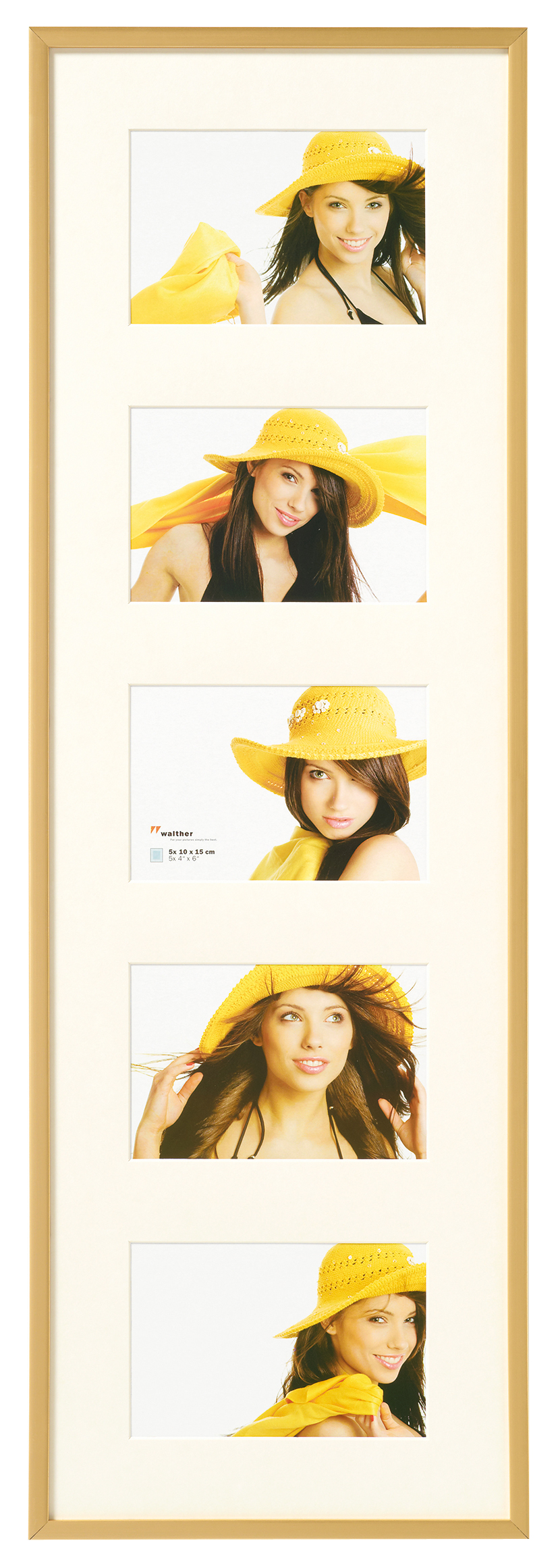 Product Image for New Lifestyle Conjunto de molduras Dourado - 5 Fotografias (10x15 cm)