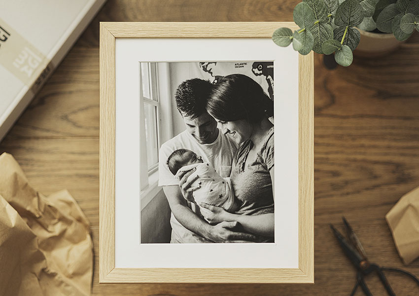 Molduras com passe-partout